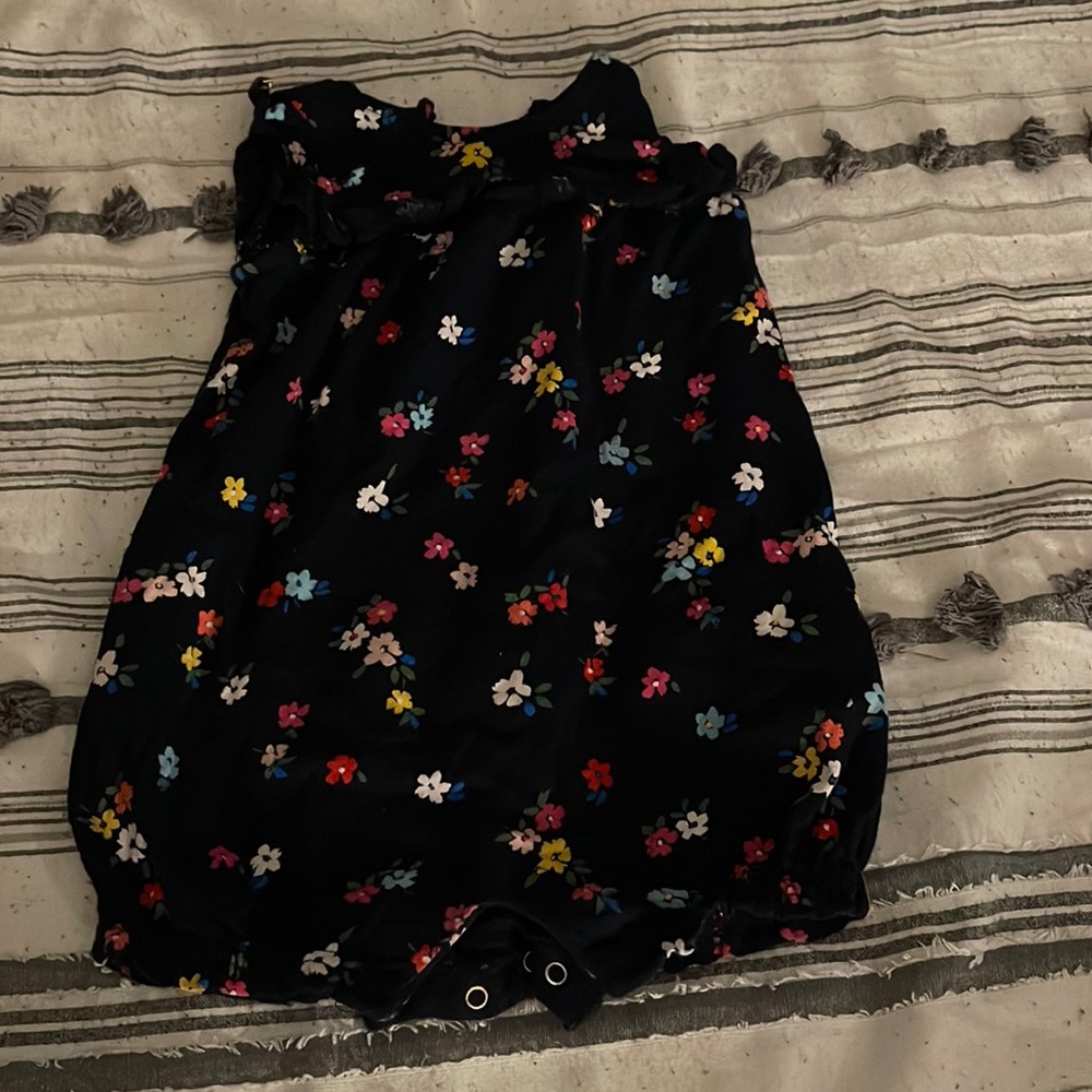 cute flower tank top romper